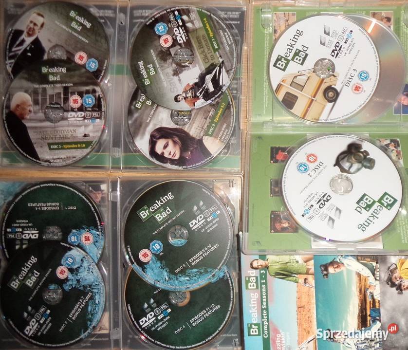 Breaking Bad complete seasons 1 2 i 3 angielsku Rzeszów
