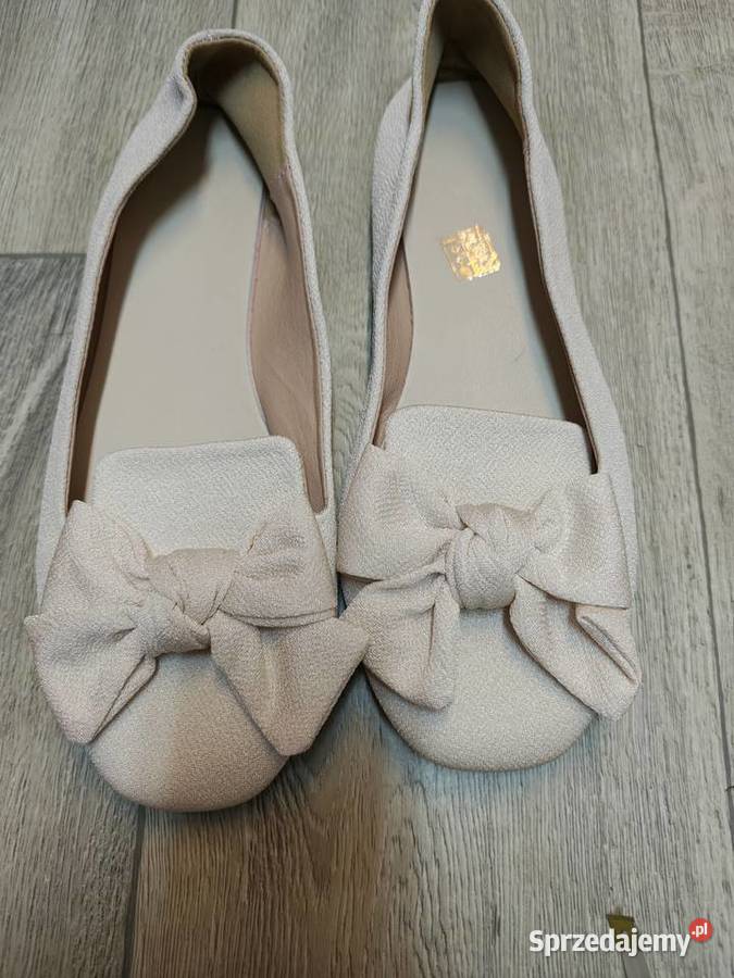 43 Kremowe mokasyny letnie baleriny wieczorowe Balerinki Kraków