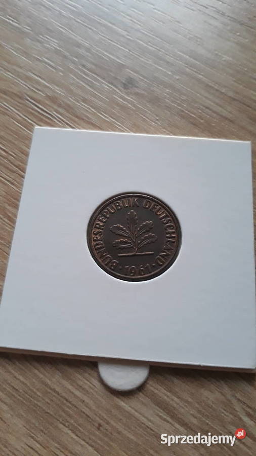 2 Fenigi RFN 1961 r men G Numizmatyka