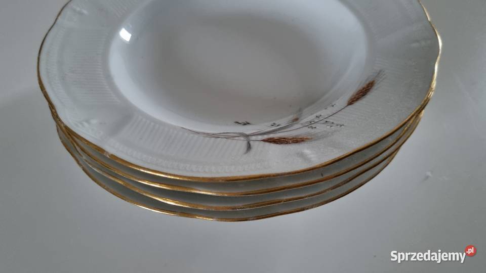 Talerze Głębokie Obiadowe Porcelana Francuska wielkopolskie sprzedam