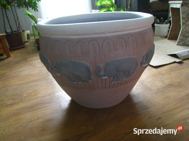 Donica ceramiczna 50x40 z podstawką Częstochowa
