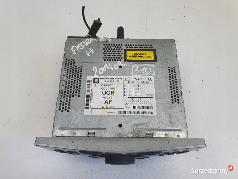 RADIO Opel Zafira B Astra H III 13251057 osobowe Chełm