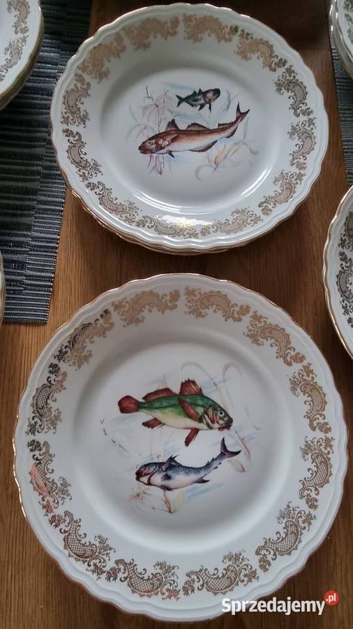 Serwis Rybny Porcelana Francuska Wola Podłężna