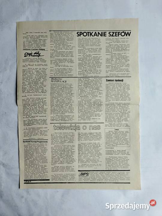 Głos Wolny Gazeta I Krajowego Zjazdu Delegatów Książki i Podręczniki Gdynia