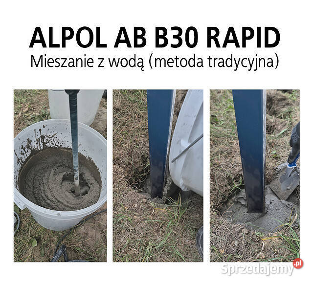 Beton montażowy szybkowiążący 25 B30 RAPID ALPOL Zaprawy cementowe lubelskie Lublin