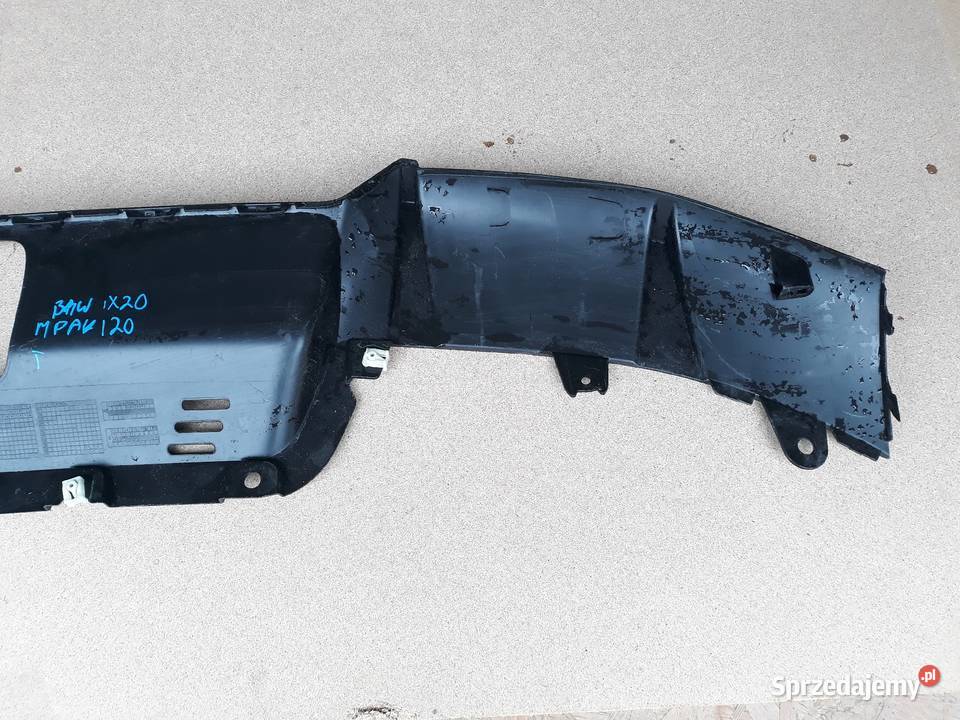 BMW IX I20 MPAKIET DYFUZOR SPOILER ZDERZAKA TYŁ Międzychód