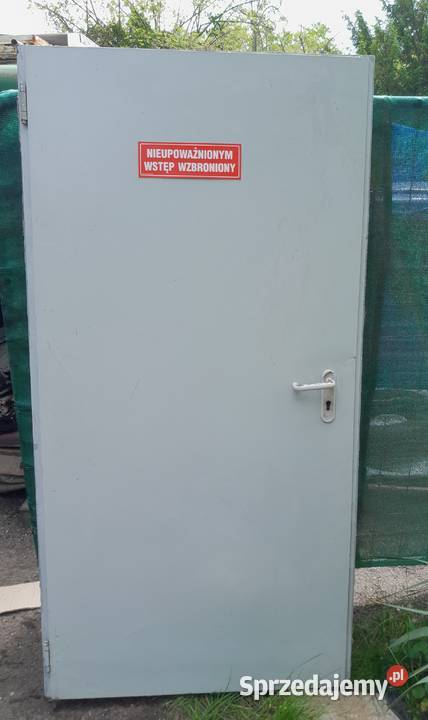 Drzwi Techniczne koloru szarego 99x205 Poznań
