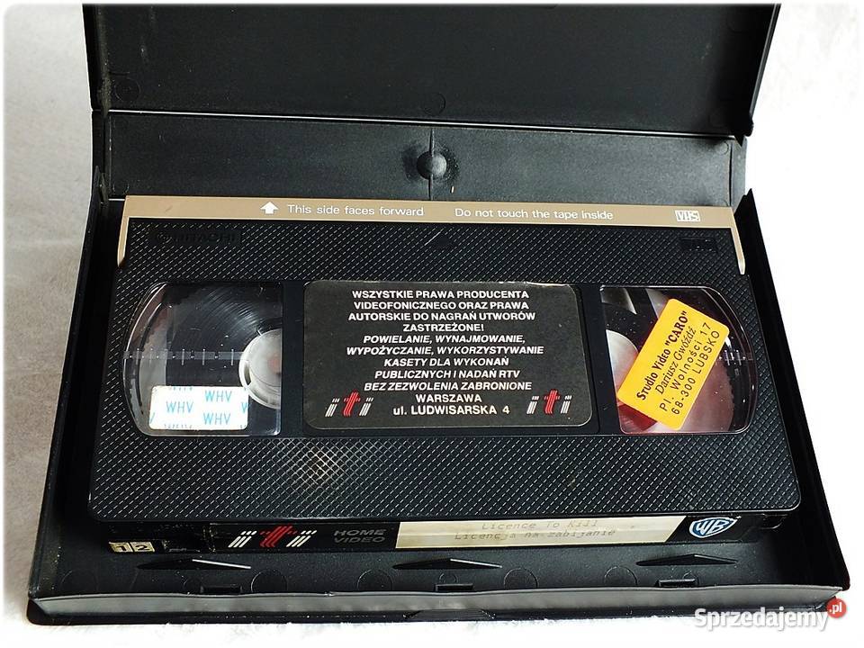 Kaseta VHS Film James Bond 007 Licencja na Żary