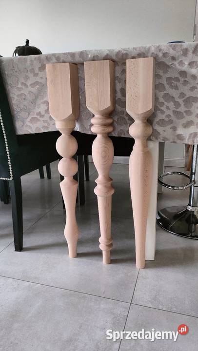 noga stołowa nogi buk bukowe toczone 75 stół Bolesławiec