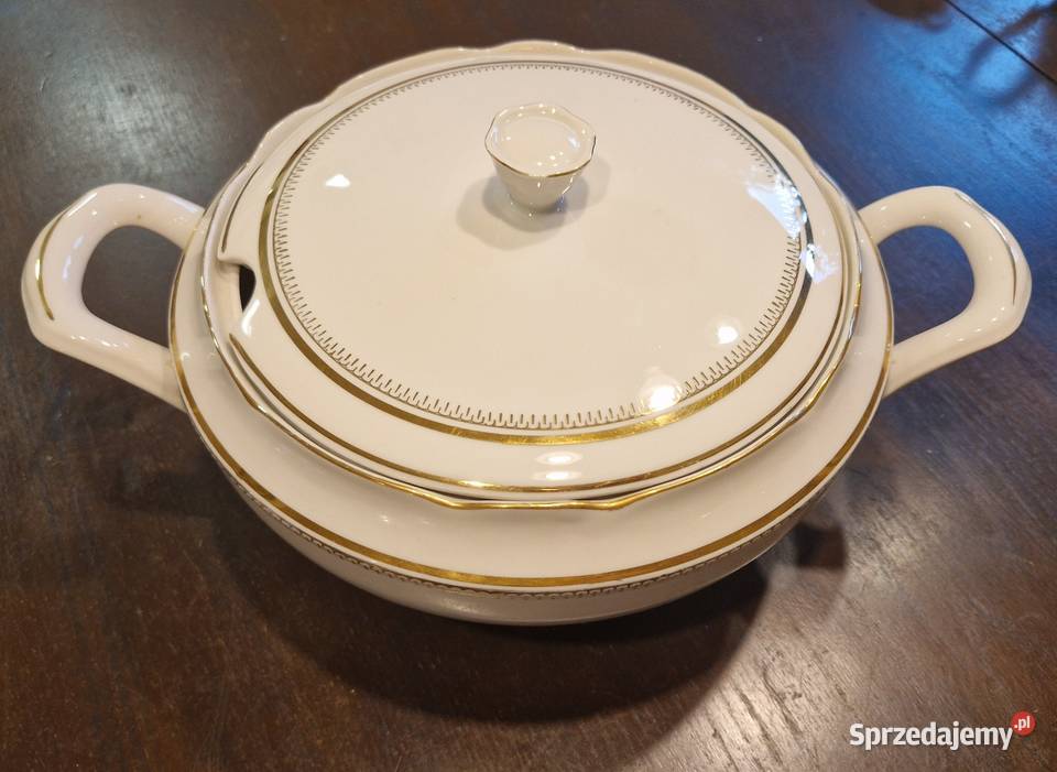 Stara WAZA NA ZUPĘ Ćmielów okrągła z pokrywką Antyki, Sztuka, Kolekcje lubelskie