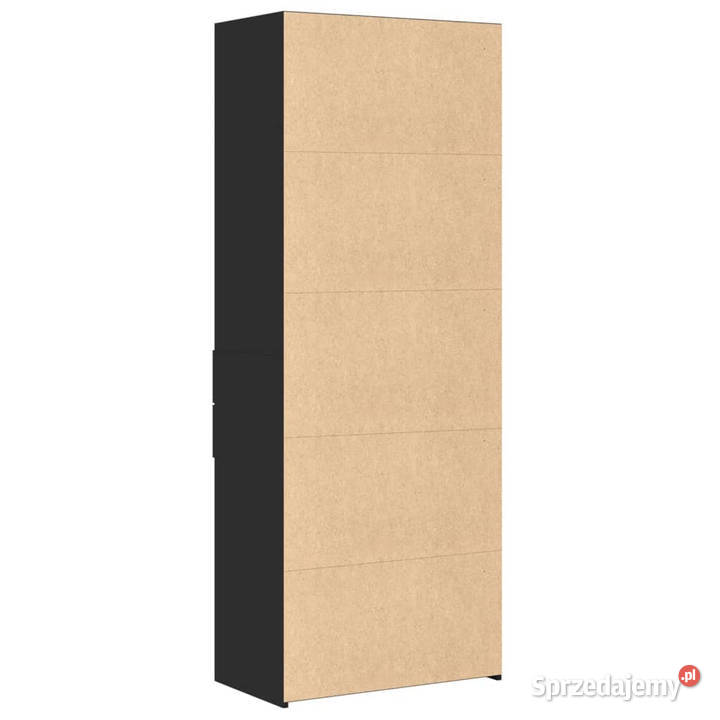 Wysoka szafka czarna 70x425x185 materiał mazowieckie Warszawa