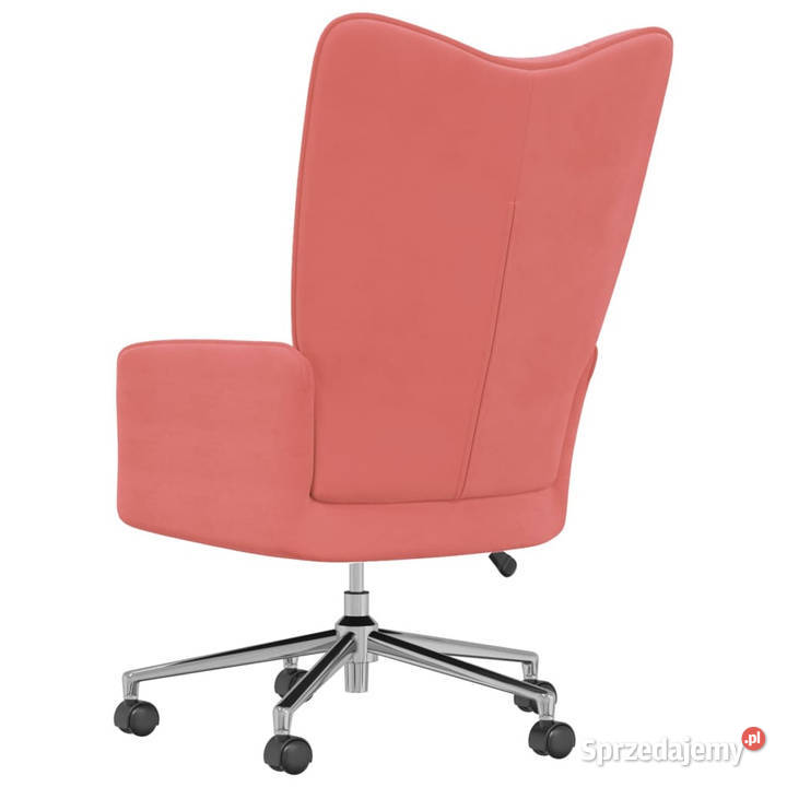 Fotel różowy obity aksamitem WM328165 Warszawa