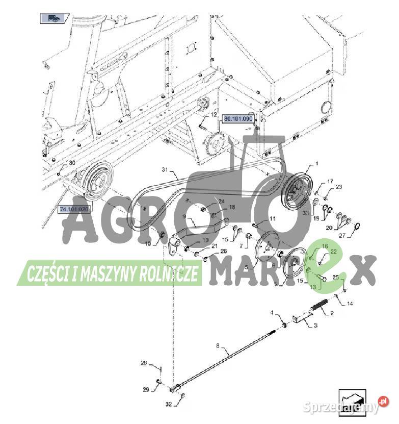 87380138 380138 KOŁO PASOWE fi248 CNH dolnośląskie Wichrów sprzedam