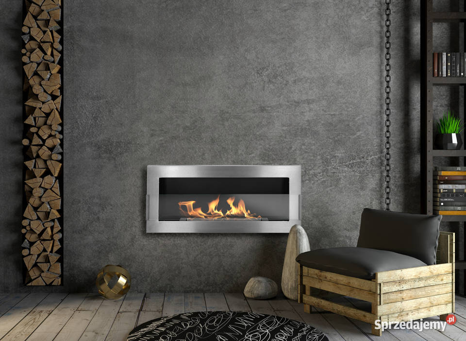 BIOKOMINEK WISZACY Z SZYBA 900X400 Biokominek Warka
