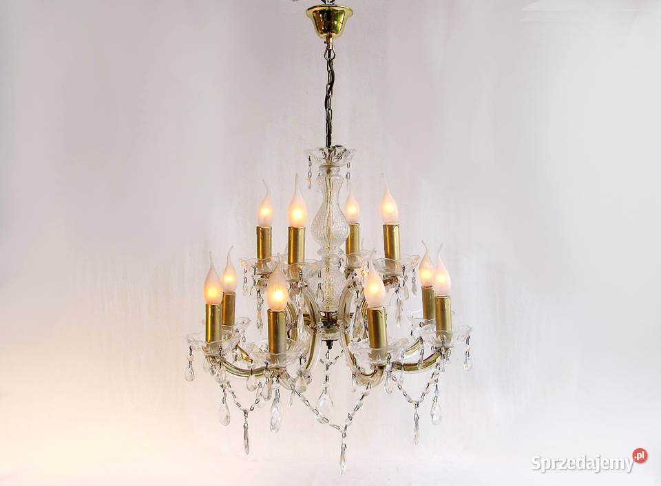 Żyrandol Kryształki 12 ramion Szczecinek