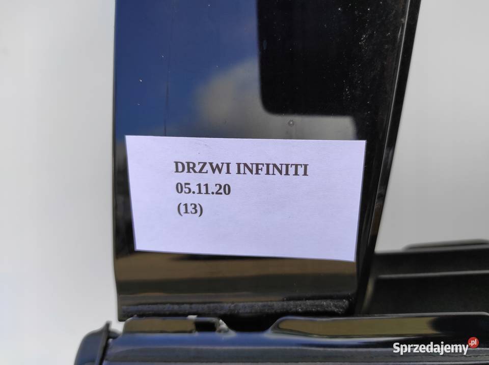 DRZWI LEWY TYŁ LEWE TYLNE INFINITI QX70
