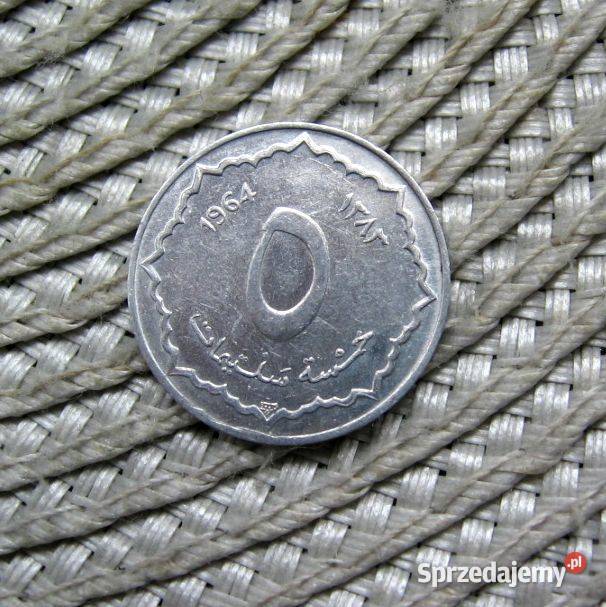 Algieria 5 Centymów 1964r Kalisz