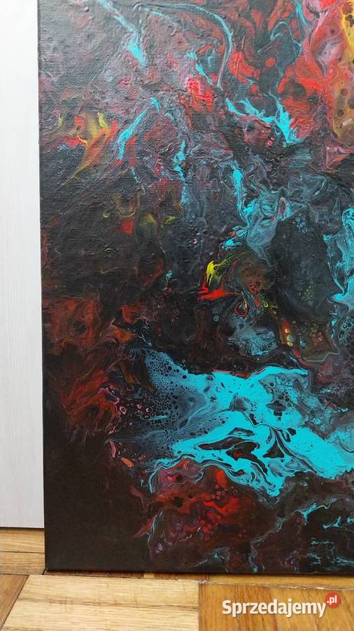 Abstrakcyjny obraz Back to własnoręcznie Obrazki i obrazy sprzedam