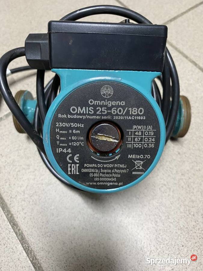 Pompa CO firmy OMIS 2560180 dolnośląskie Środa Śląska