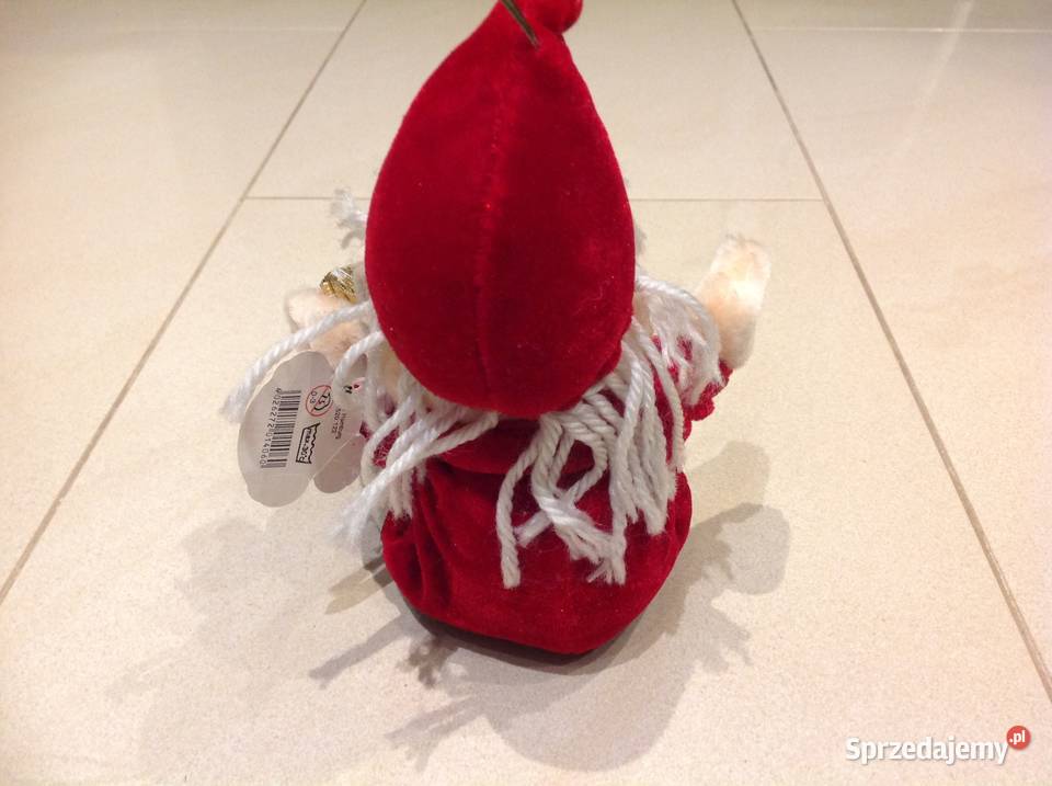 Święty Mikołaj Zabawka Dekoracja Pluszowa Nowa Sól