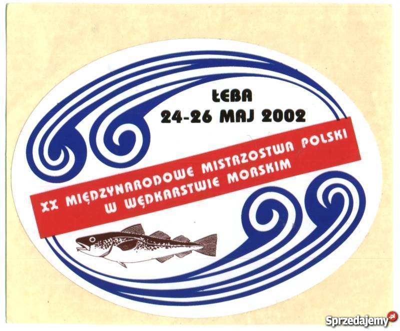 NAKLEJKA ŁEBA MISTRZOSTWA POLSKI W WĘDKARSTWIE Lębork