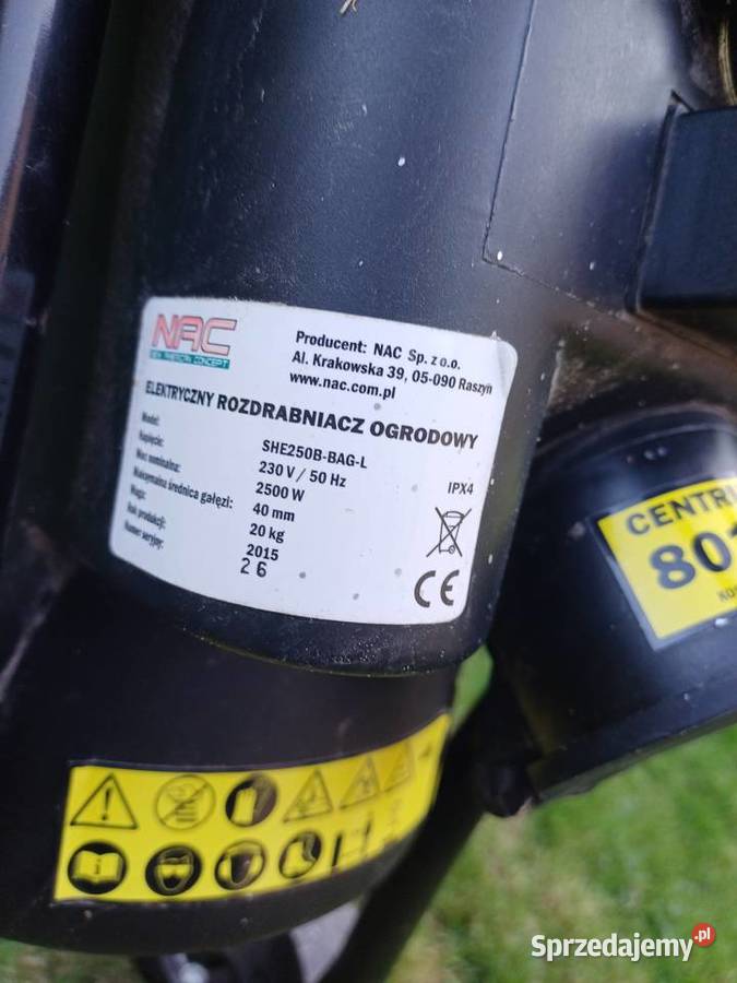 Elektryczny rozrabniacz ogrodowy Lubliniec