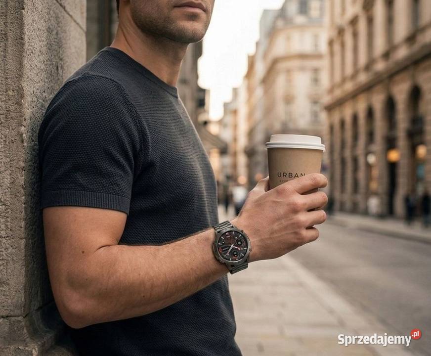 Smartwatch Męski GRAVITY GT425 AMOLED Bluetooth Łódź
