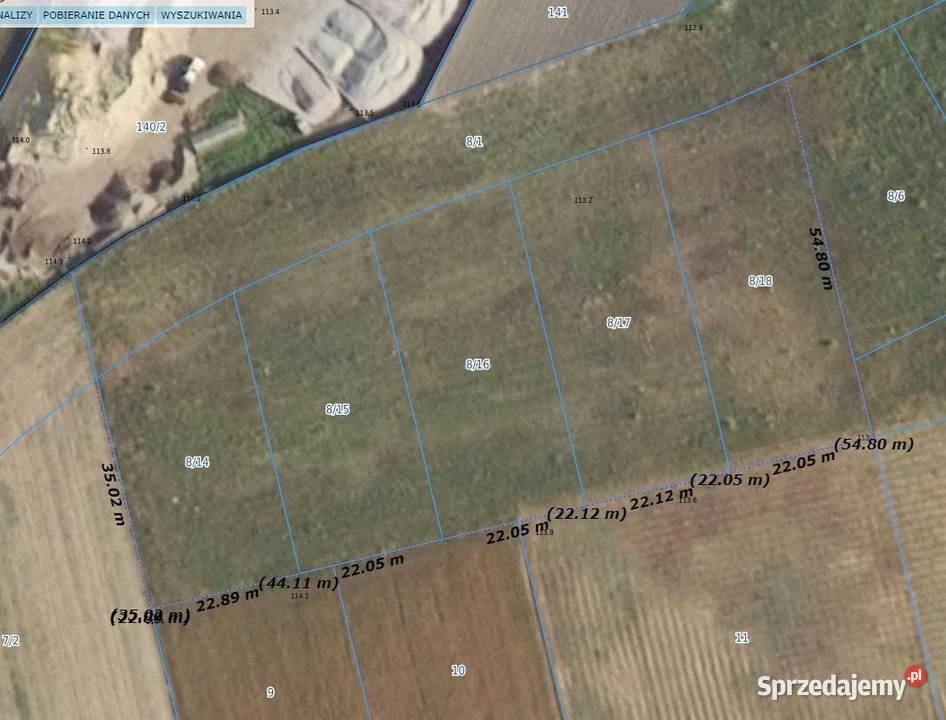 Działka budowlana Janczewice 400zł/m2