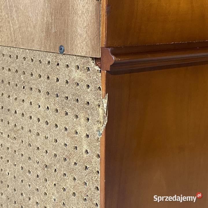 Intarsjowany wiśniowy barek komoda szafka na Budno