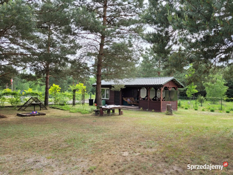 Działka budowlana rekreacyjna 95a domek media j siatka Okuninka