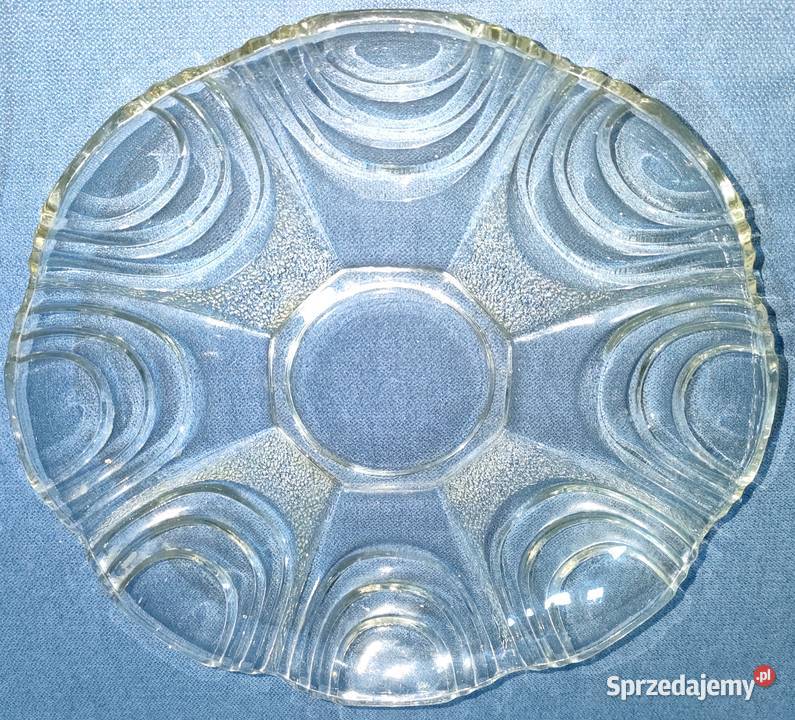 Zestaw szkła kryształowego wazon półmisek talerz