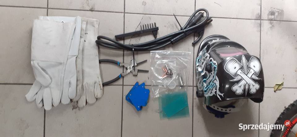 Maska spawalnicza rękawice kombinerki kabel Warszawa sprzedam