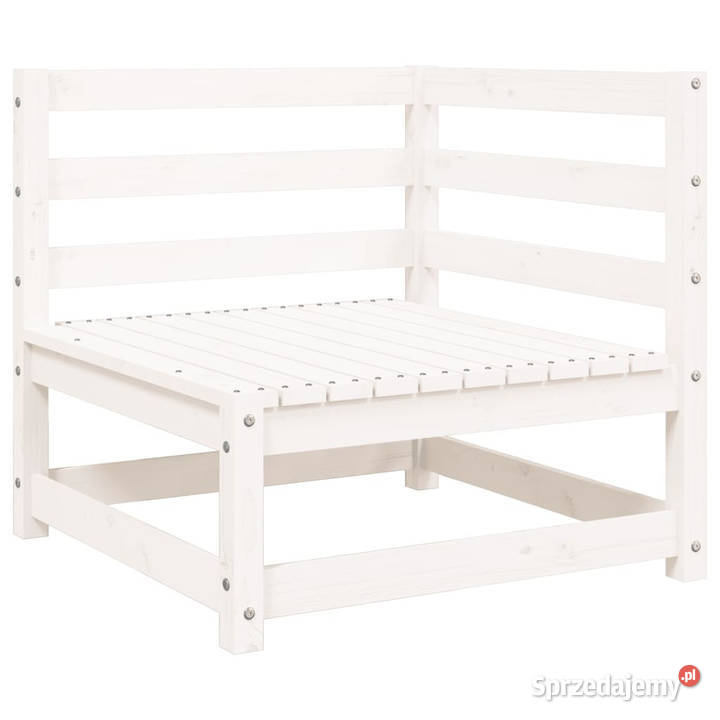 Ogrodowa sofa 3osobowa biała lite drewno sosnowe Warszawa