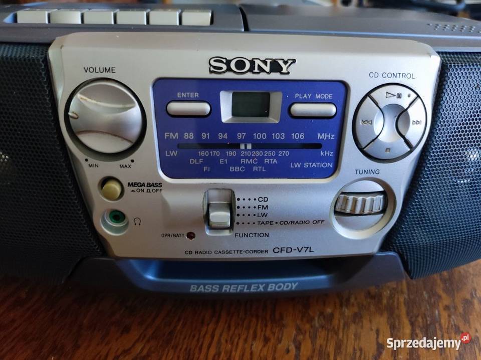 kultowy radio odtwarzacz Sony CFDV7L Boombox Pozostałe Kielce sprzedam