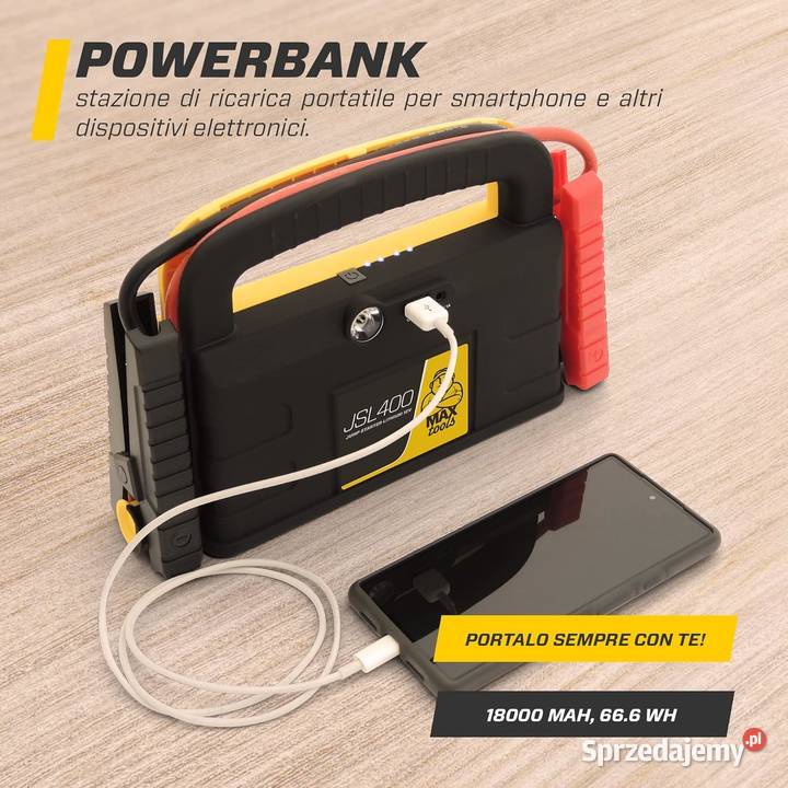 MAXTOOLS JSL400 Profesjonalny Booster 2400A Do Szczerbice
