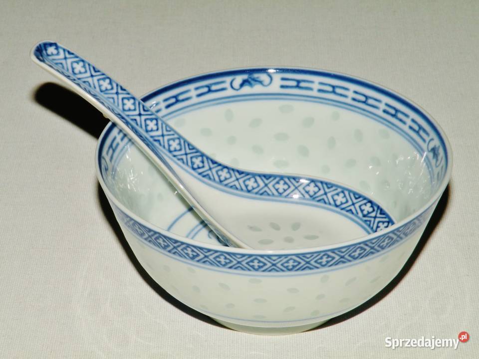 Miseczka z chochelką z porcelany chińskiej Bydgoszcz