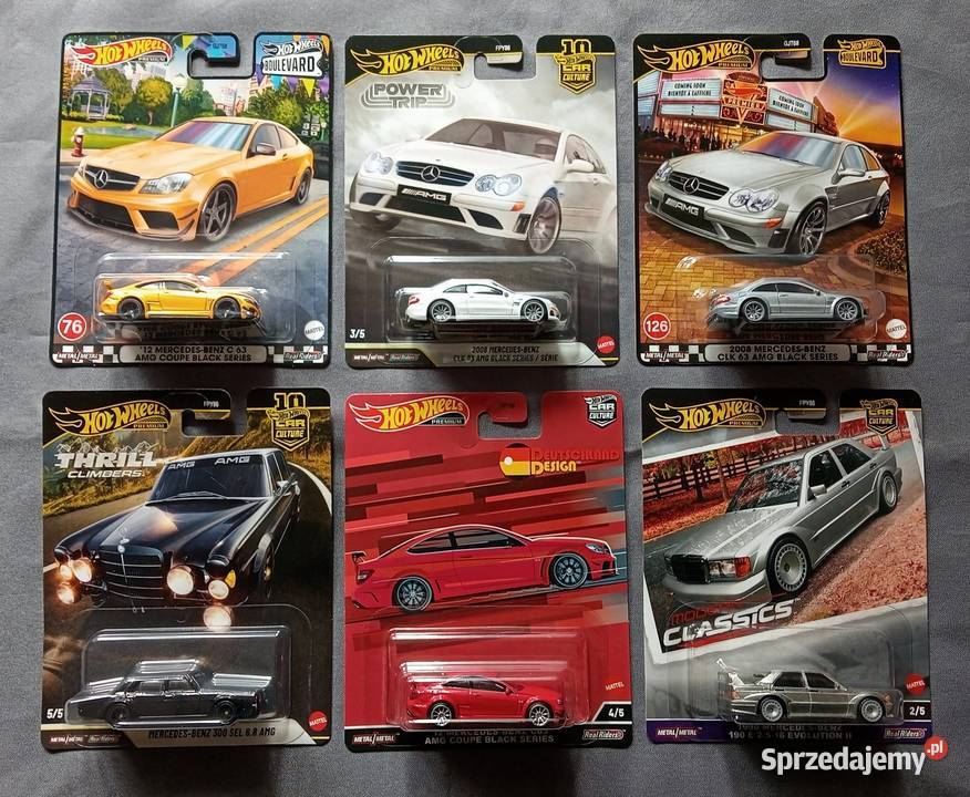 Hot Wheels Premium 6X MercedesBenz AMG CLK C 63 Zabawki Jaworzno