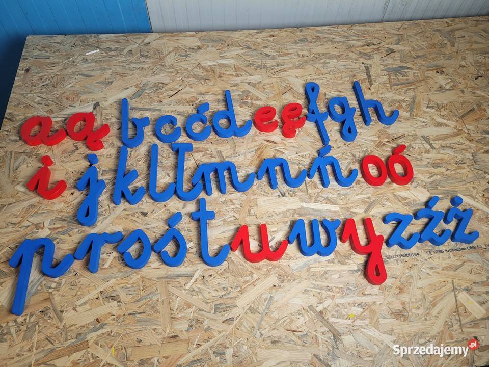 Litery 3d ze styroduru alfabet Gniezno