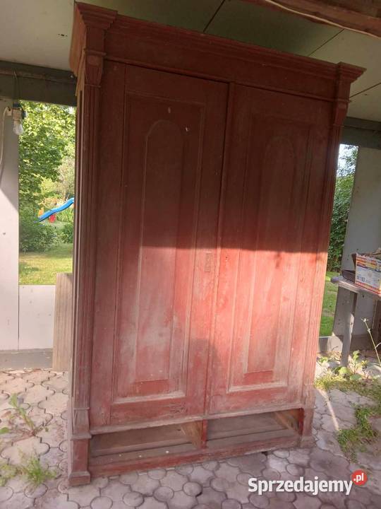 Stara drewniana szafa do renowacji lubelskie Huszczka Duża