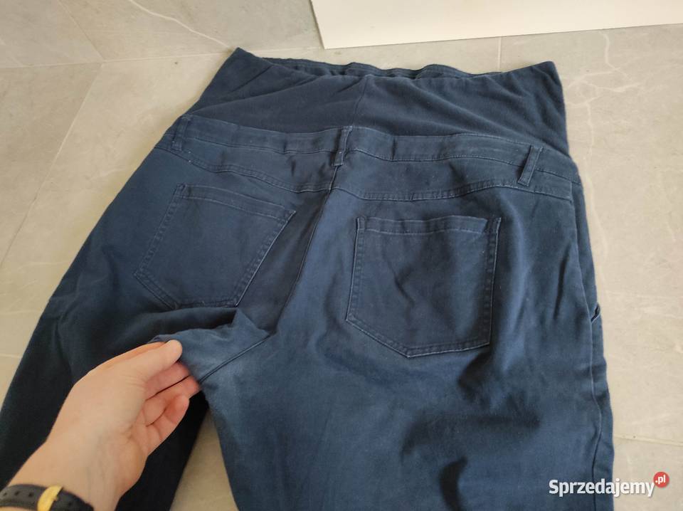 Granatowe spodnie ciążowe Bonprix 46 XXXL Płock