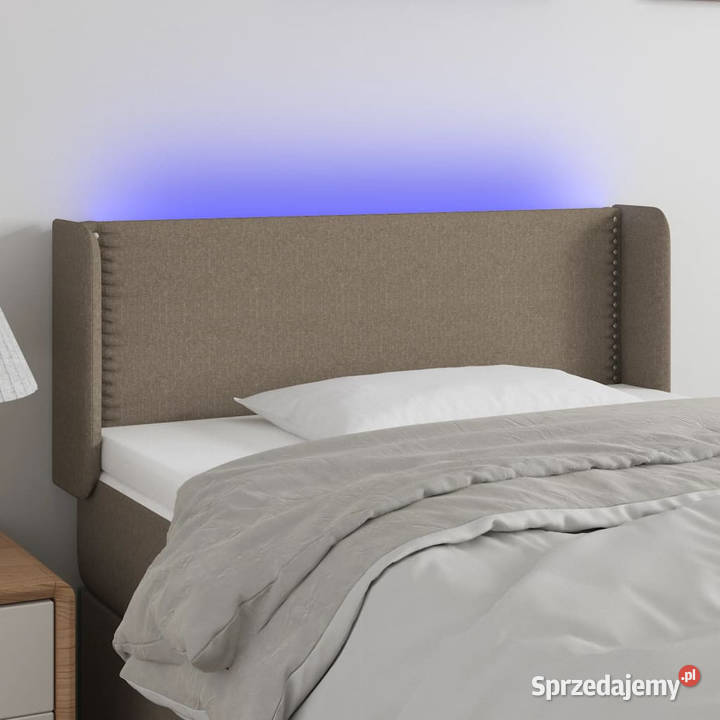 Zagłówek do łóżka z LED taupe 103x16x7888 Warszawa