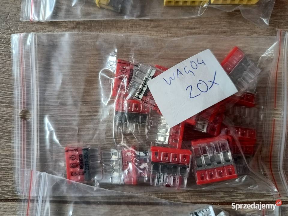 Wago 4 szybkozłączka instalacyjna na drut 4 żyły Dom i Ogród pomorskie Tczew