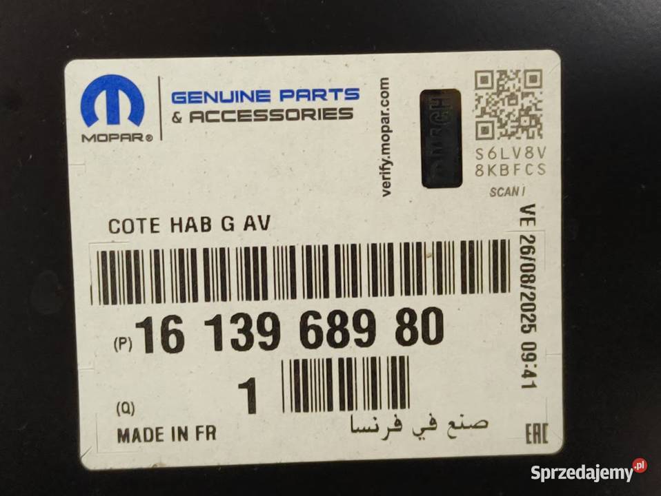 Słupek Ćwiartka Lewy Przód Toyota Proace 2016 Pleszew sprzedam