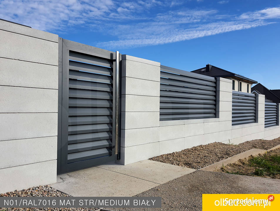 Żaluzja ogrodzenie aluminiowe nowoczesne N01 Tczew