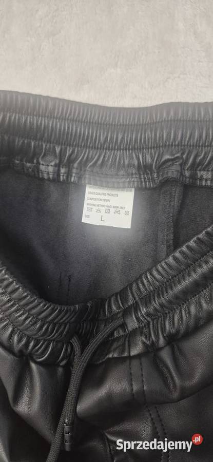 Spodnie z eko skóry Odzież codzienna opolskie Nysa