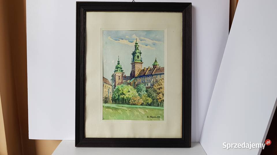 Akwarela WAWEL z 1983 roku autor Sylweriusz Dąbrowa Górnicza