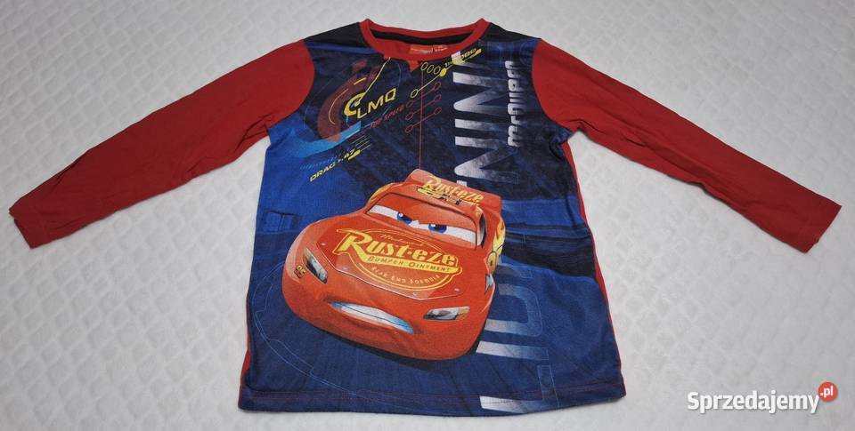 Koszulka długi rękaw chłopięca Auta Cars Disney Bluzki, koszulki i kaftaniki sprzedam