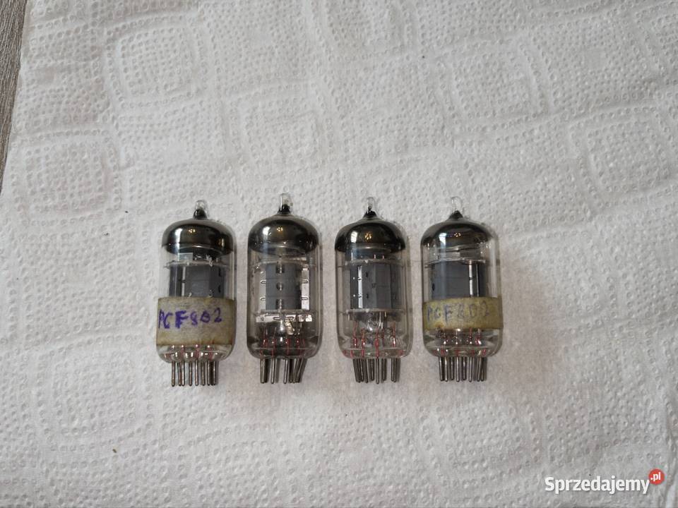 Lampy elektronowe PCF802 sparowane 4 śląskie Radziechowy sprzedam