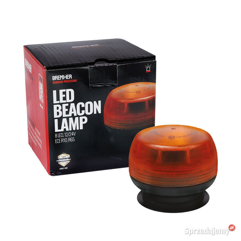 LAMPA OSTRZEGAWCZA KOGUT NISKA MAGNES 8 LED lubelskie