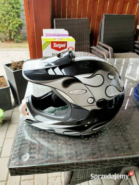 KASK CROSS ENDURO ATV QUAD CAN SZARY Śmigiel sprzedam